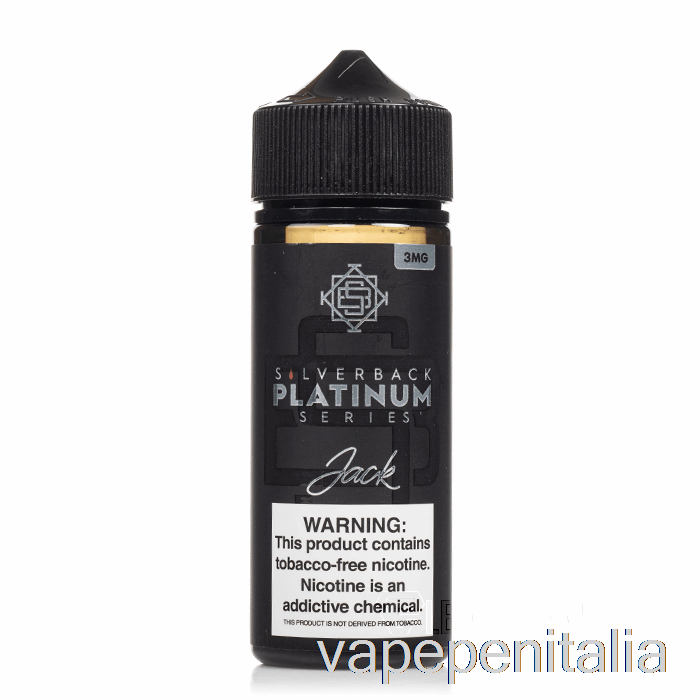 Jack Mod Scatola Vape - Serie Silverback Platino - 120 Ml 0 Mg
